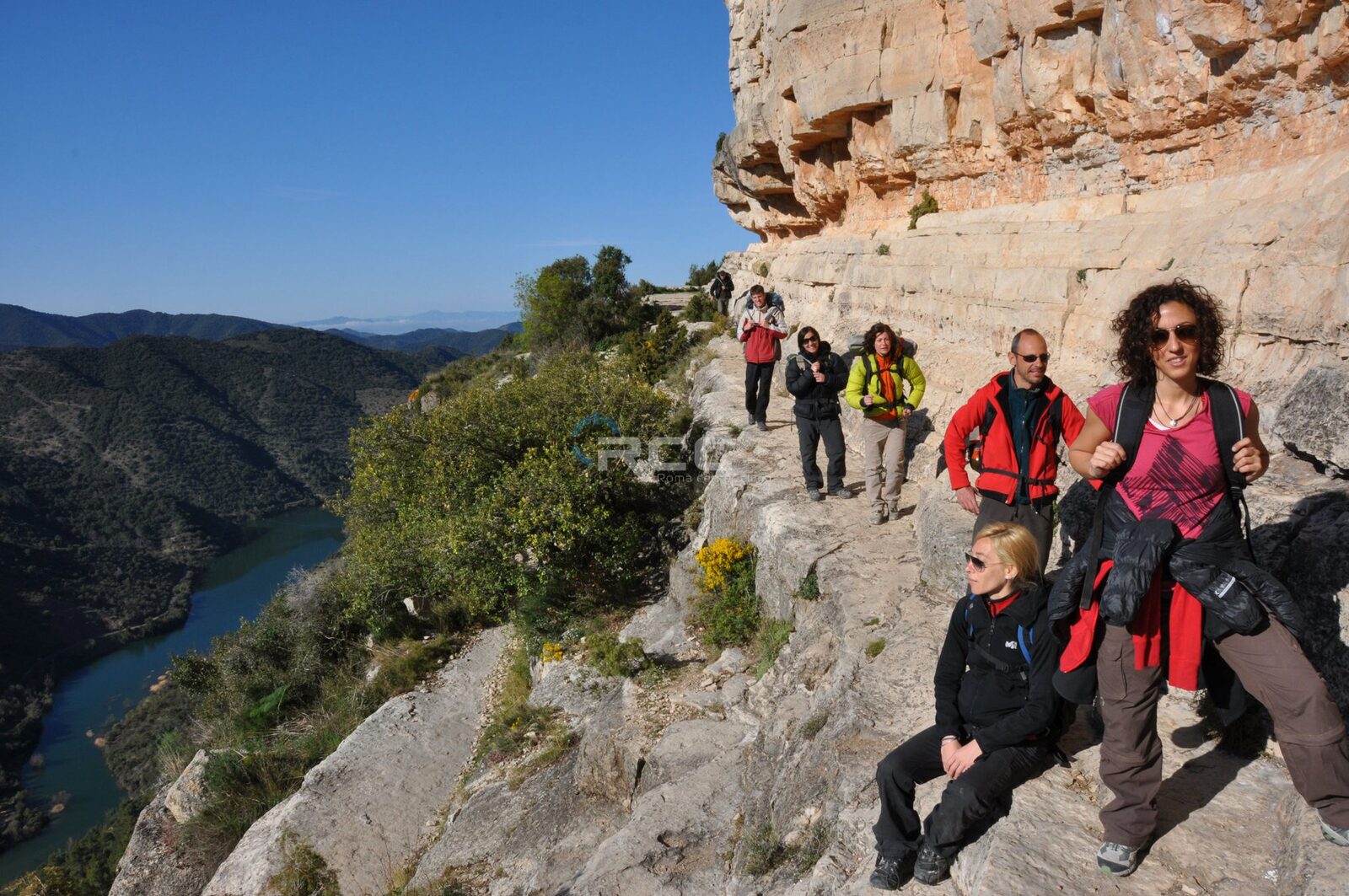 Avvicinamento alla falesia in Spagna